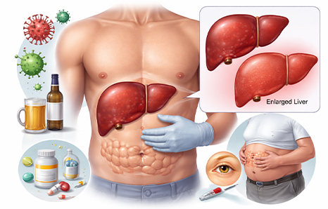 Hepatomegaly (Enlarged Liver): Causes, Signs, and Treatment
